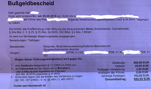 Bussgeldbescheid Erhalten Trotzdem Mpu Recht Auto Fuhrerschein