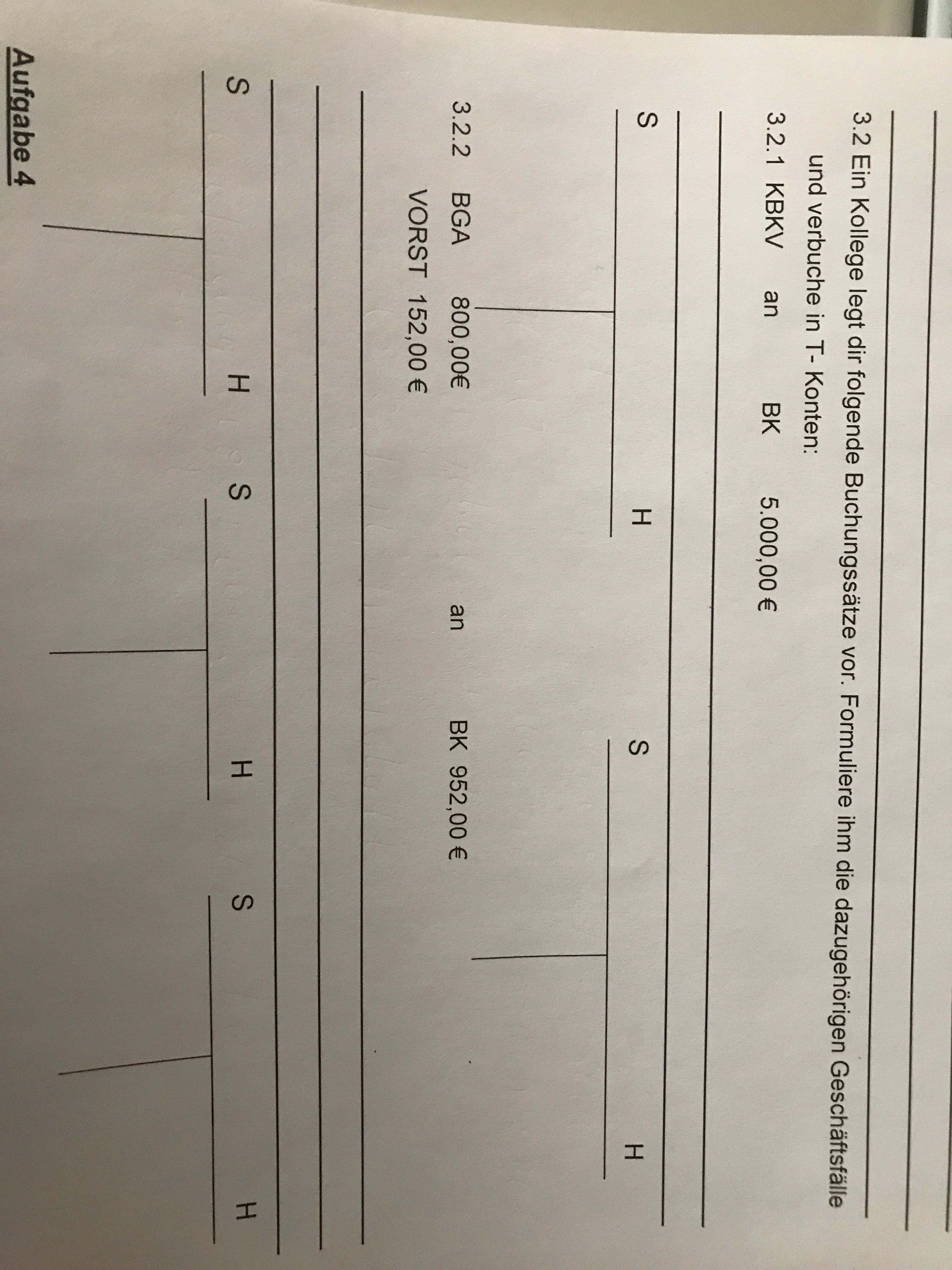 Bwr 7klasse T Konten T Konten