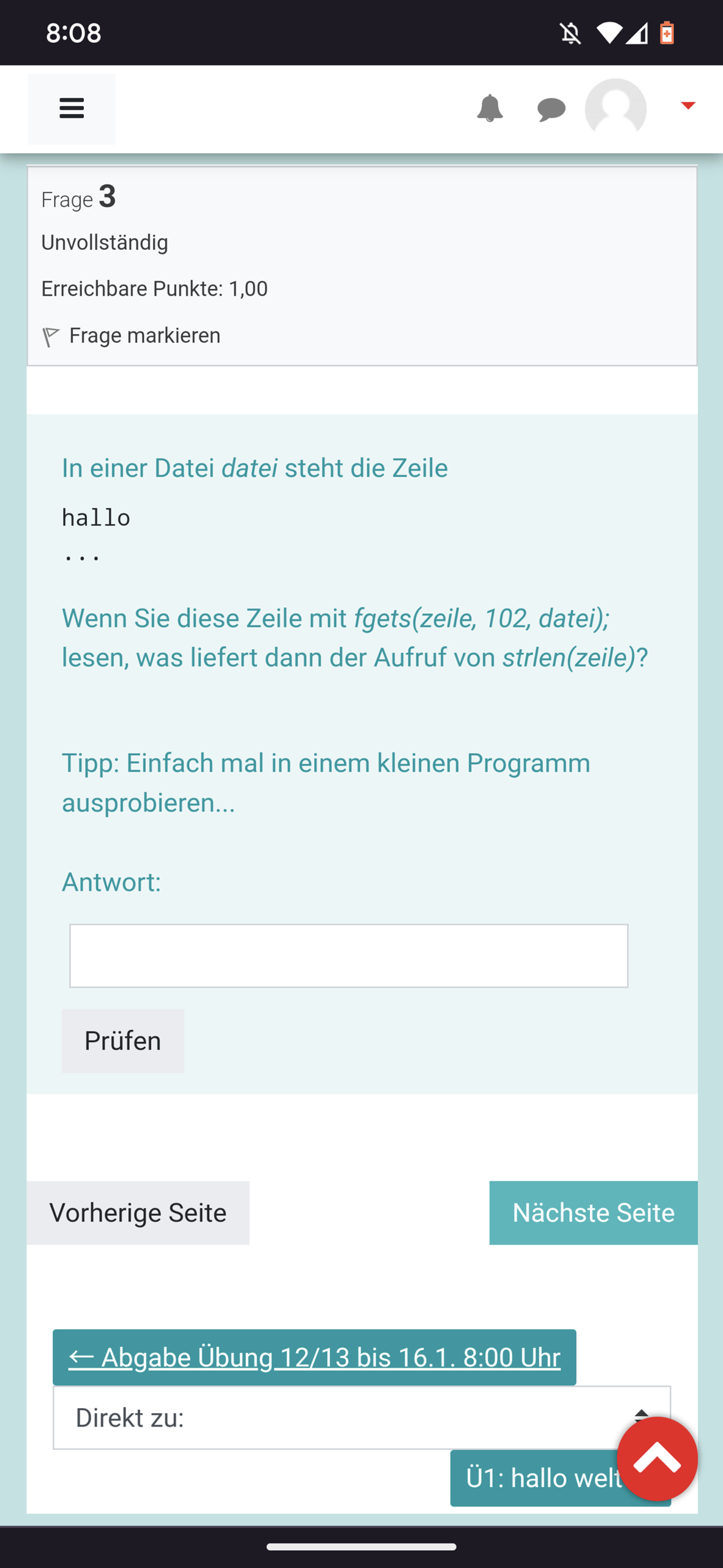 C Programming Quiz Programmiersprache C Programmiersprache