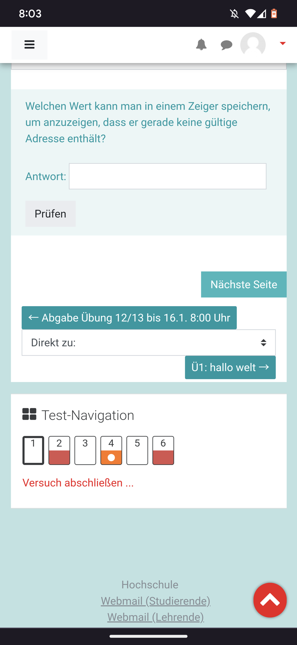 C Programming Quiz Programmiersprache C Programmiersprache