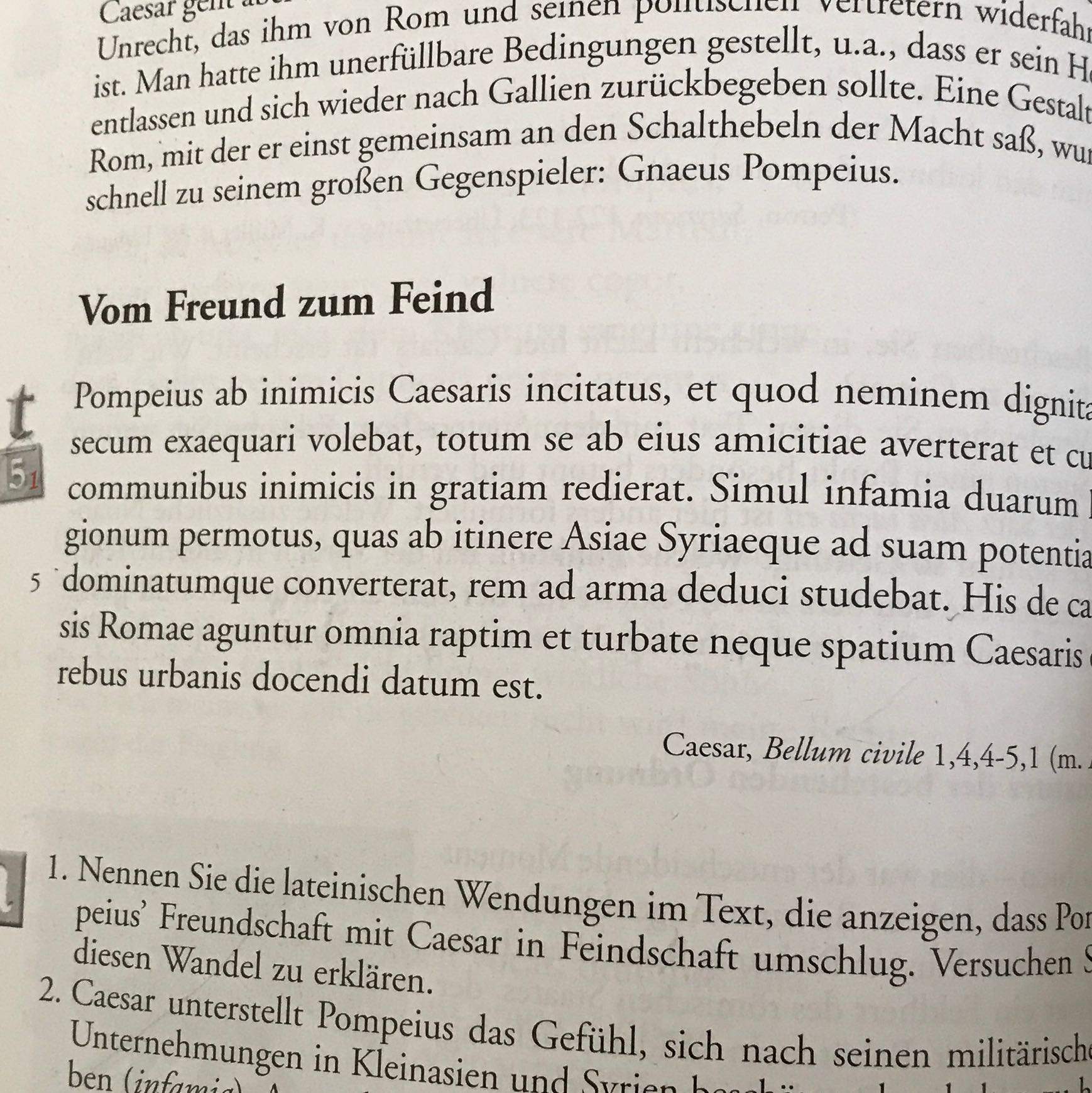Ceasertext Cäsar Text Übersetzung Latein deutsch? (Geschichte, Lateinübersetzung ...