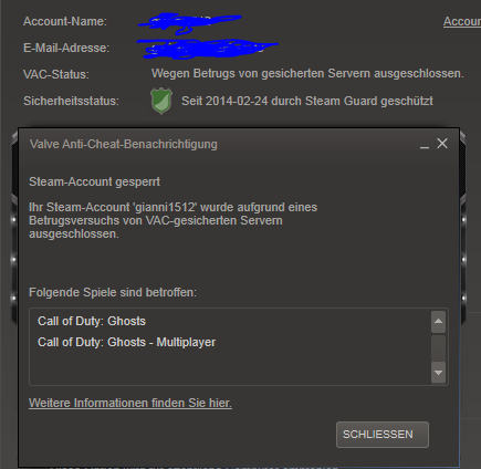 Steam VAC - (Bann, ghosts, vac)