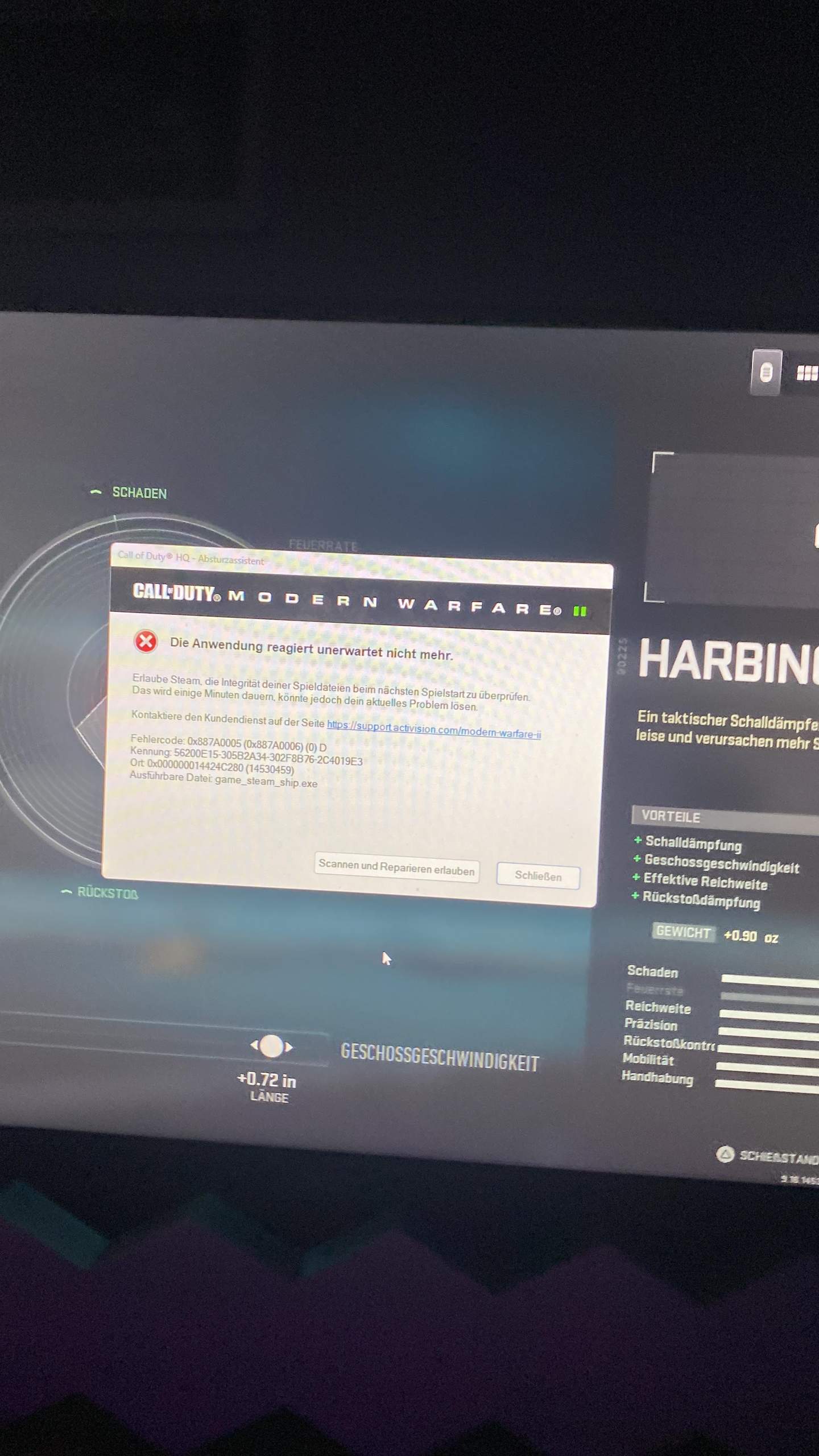 Call of Duty MW2 Fehlercode 0x887a0005? (PC, Steam, PC-Problem)