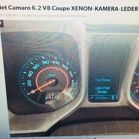 Camaro 6.2 V8 Vmax?