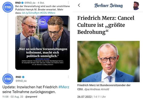 "Cancel Culture": Macht sich Friedrich Merz unglaubwürdig?