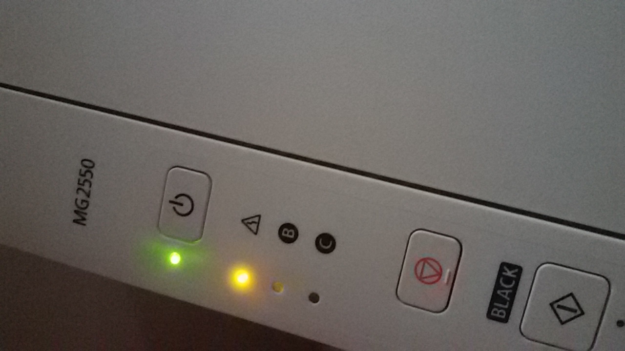 Canon Drucker Zeichen?