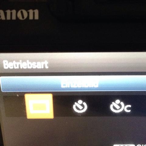 Hier auf meiner Kamera, Reihenaufnahmen werden garnicht angezeigt. - (Canon, Bedienungsanleitung, Reihenaufnahmen)