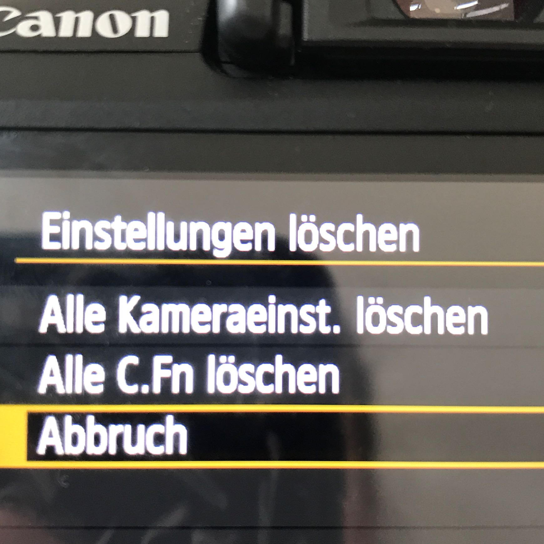 Canon Eos 1200 Auf Werkeinstellung Zuruck Stellen Technik Handy