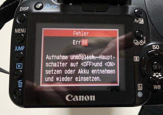 Canon EOS Error?