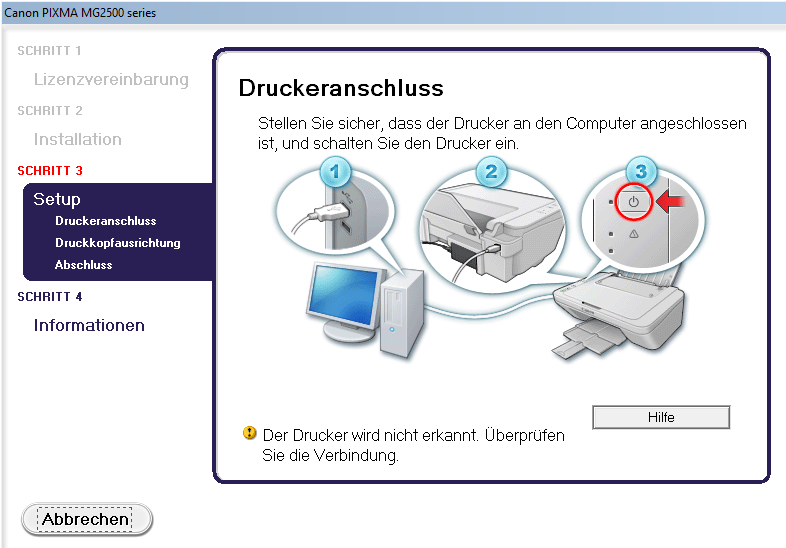 canon mg2550s Drucker wird nicht erkannt, warum? (Computer, Treiber