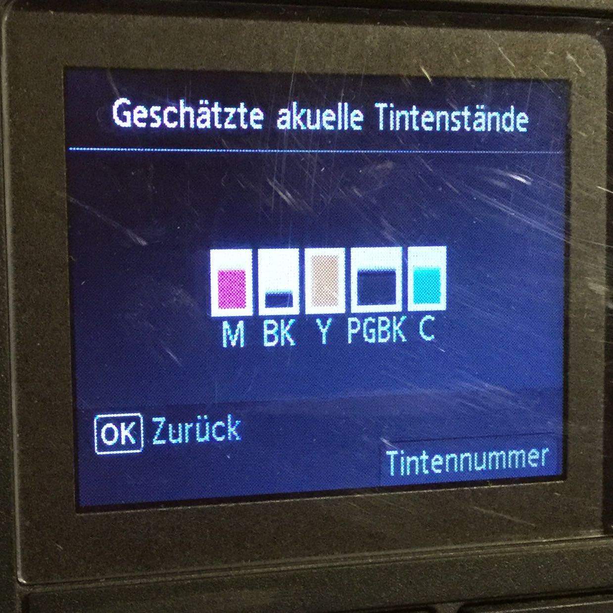 Canon Drucker Druckt Nicht Trotz Neuer Patrone Canon MG5750 (Drucker) druckt nicht gelb trotz frischer voller Patrone