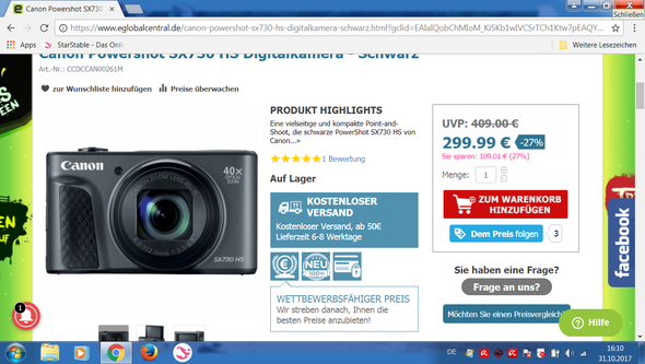 Canon Powershot SX730 - (Canon, Digitalkamera, Kompaktkamera)
