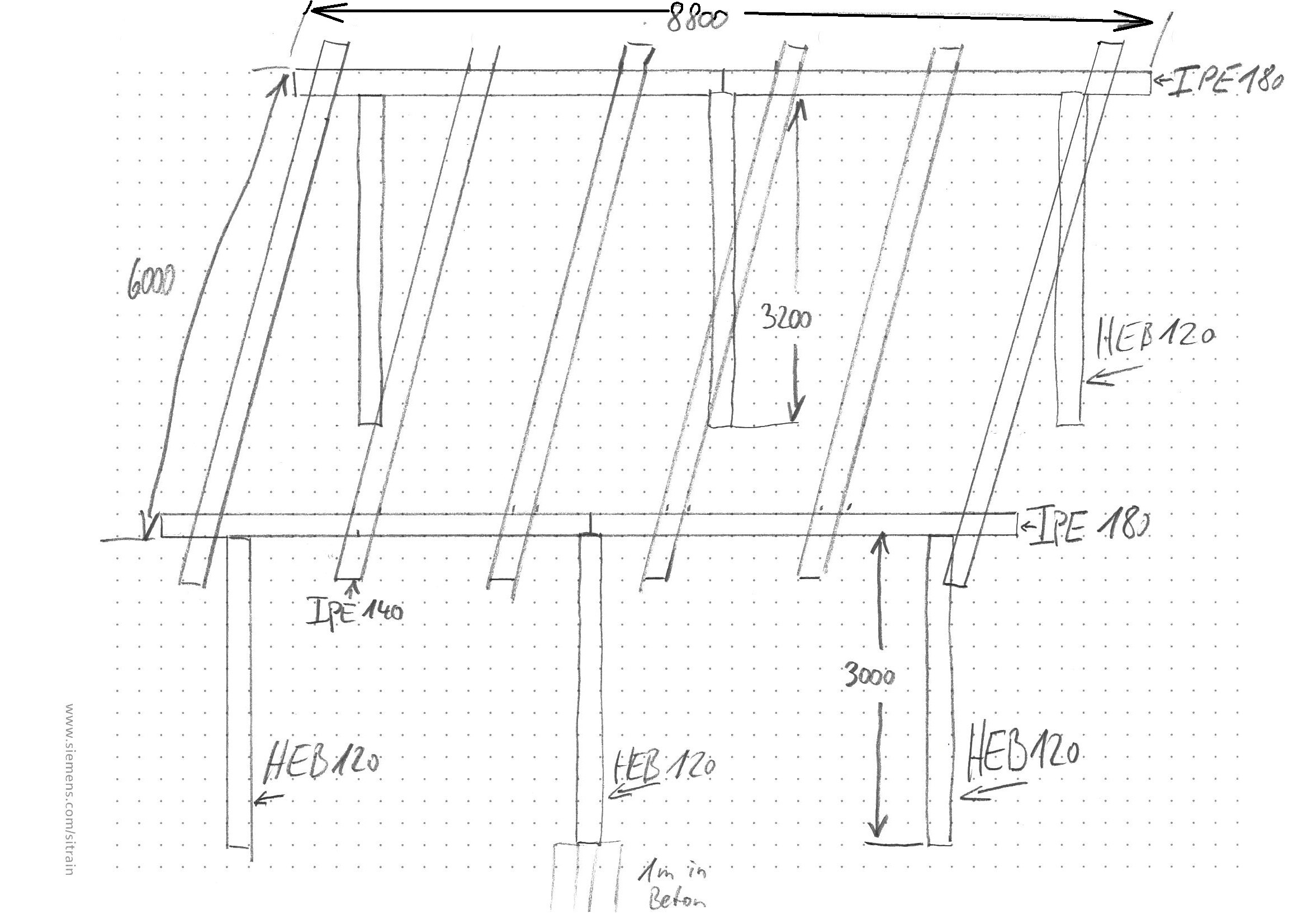 Carport Zeichnung & Statik (Bau, Baugenehmigung, Stahlträger)
