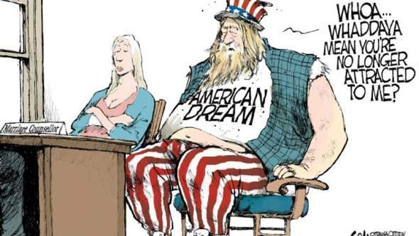 Cartoon Analyse Cam Cardow American Dream?