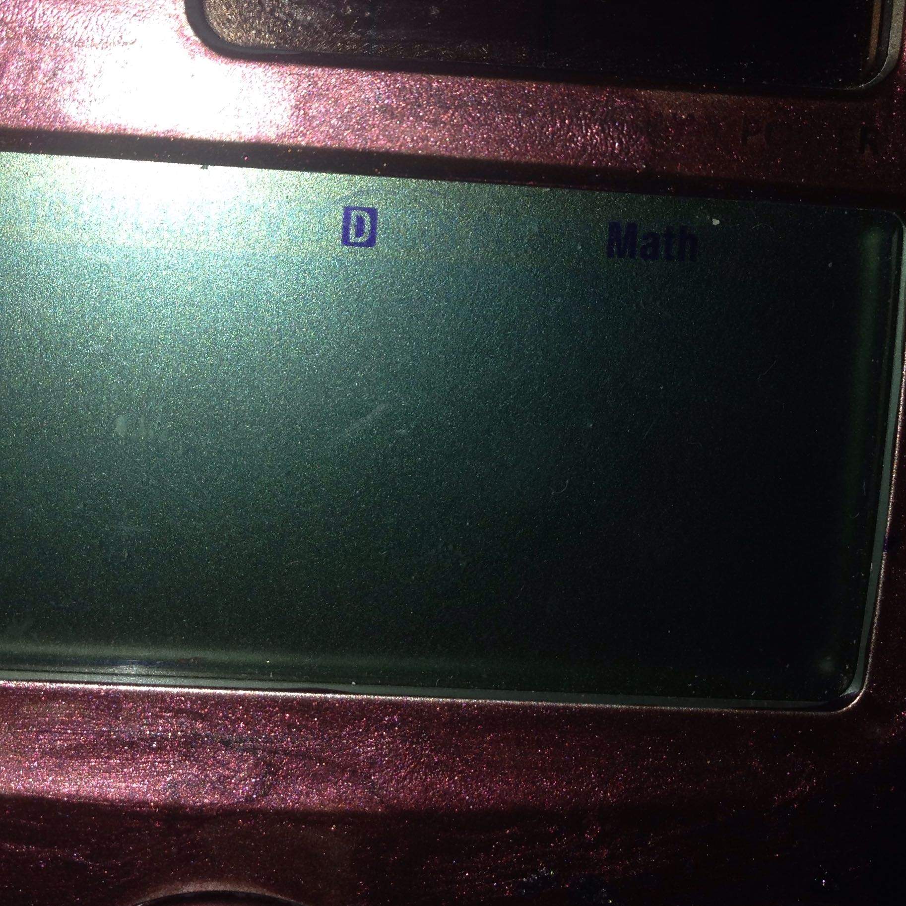 Casio Taschenrechner obere Buchstaben (dsg)