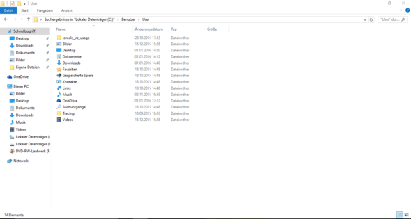 Hier der Oben angegebene Pfad - (Computer, Technik, Windows 10)