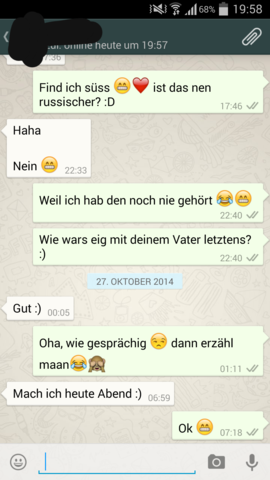 Warum hat sie im Chat nicht geantwortet? (Mädchen, Chatverlauf)