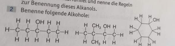 Chemie Alkanole?