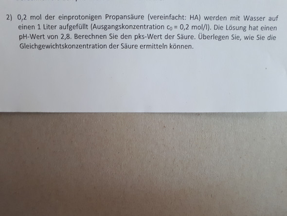 Chemie Pks Wertberechnung