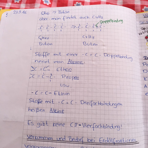 Hauptketten - (Schule, Chemie, Test)