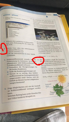 Chemie Treibhauseffekte Gase Volumen Berechnen Schule