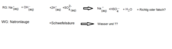 Neutralisation Natronlauge + Schwefelsäure - (Chemie, Neutralisation, Schwefelsäure)