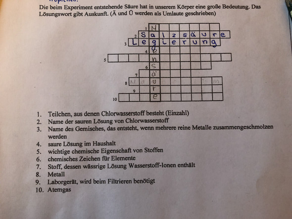 chemische verbindung kreuzwortratsel 6 buchstaben