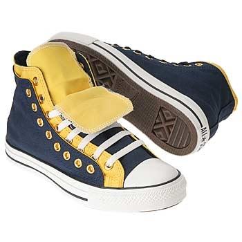 Converse Men's All Star Double Upper Hi Navy/Yellow - (Mode, Chucks, Importieren)
