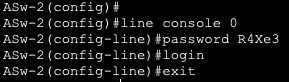 Cisco: Warum schreibt man nach dem Password setzen für line Konsole 0 "login"?