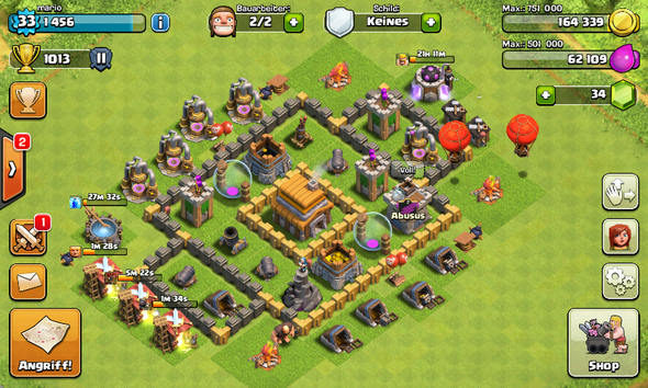 Mein Dorf in Clash of Clans - (Clash of Clans, Rathaus)