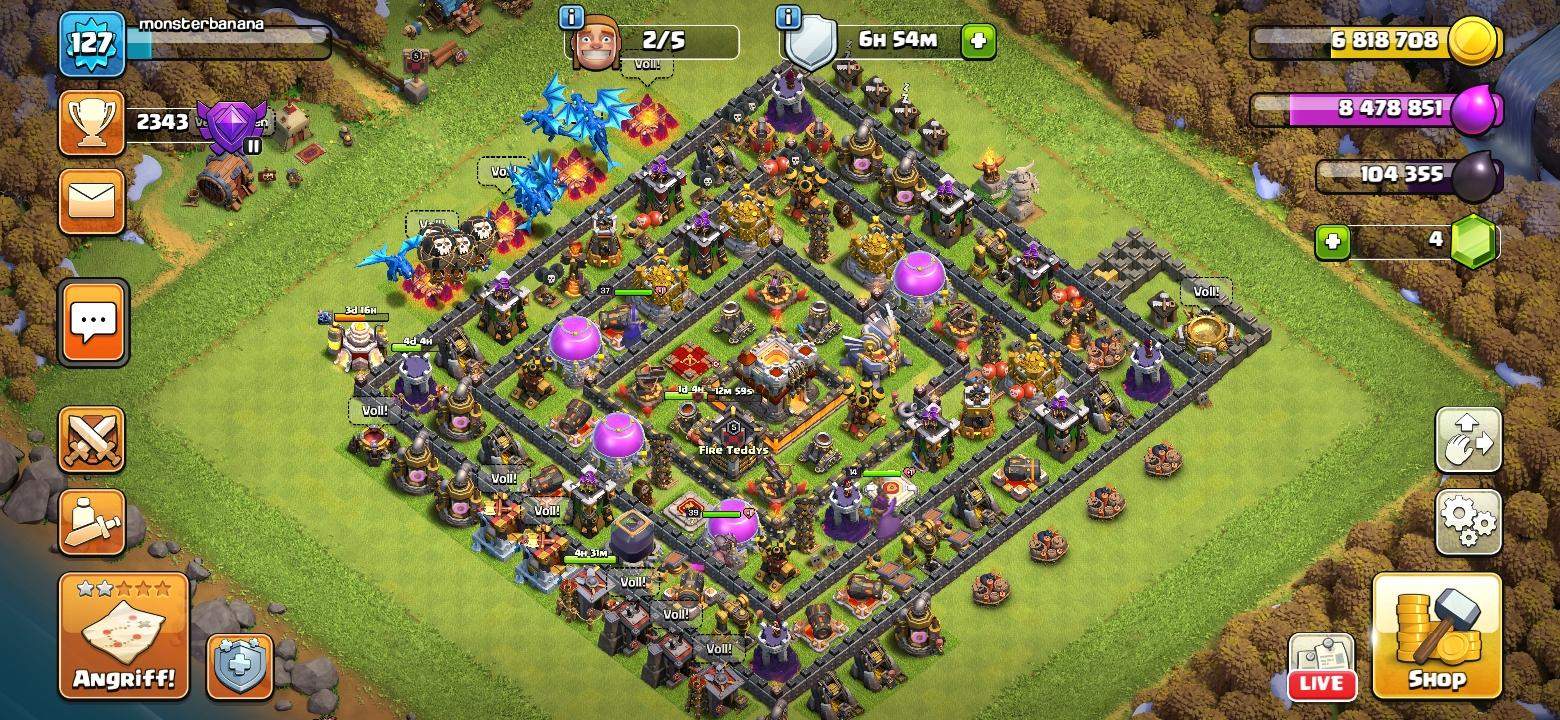 clash of clans helden rathaus 12