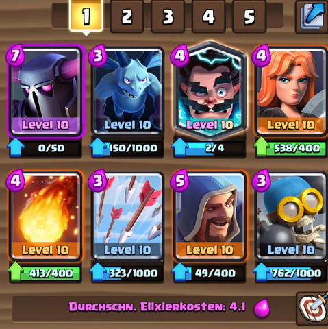 Clash Royale alles Lvl10? (Stichwörter, Ein)