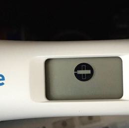 So sieht das Ergebnis aus - (schwanger, Test, negativ)