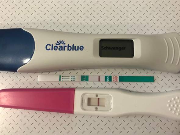 Clearblue Digital Sstest Positiv Und Alle Anderen Negativ Schwangerschaft Schwanger Baby