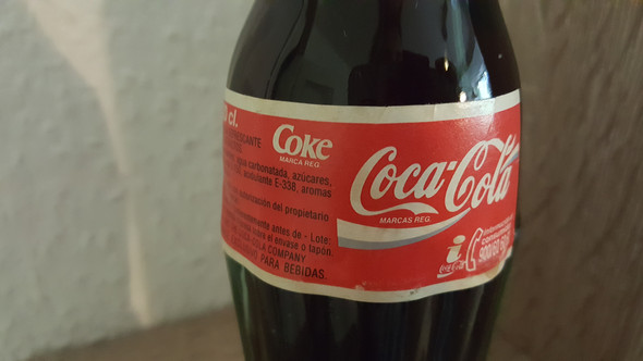 Etikett - (Cola, Flasche)