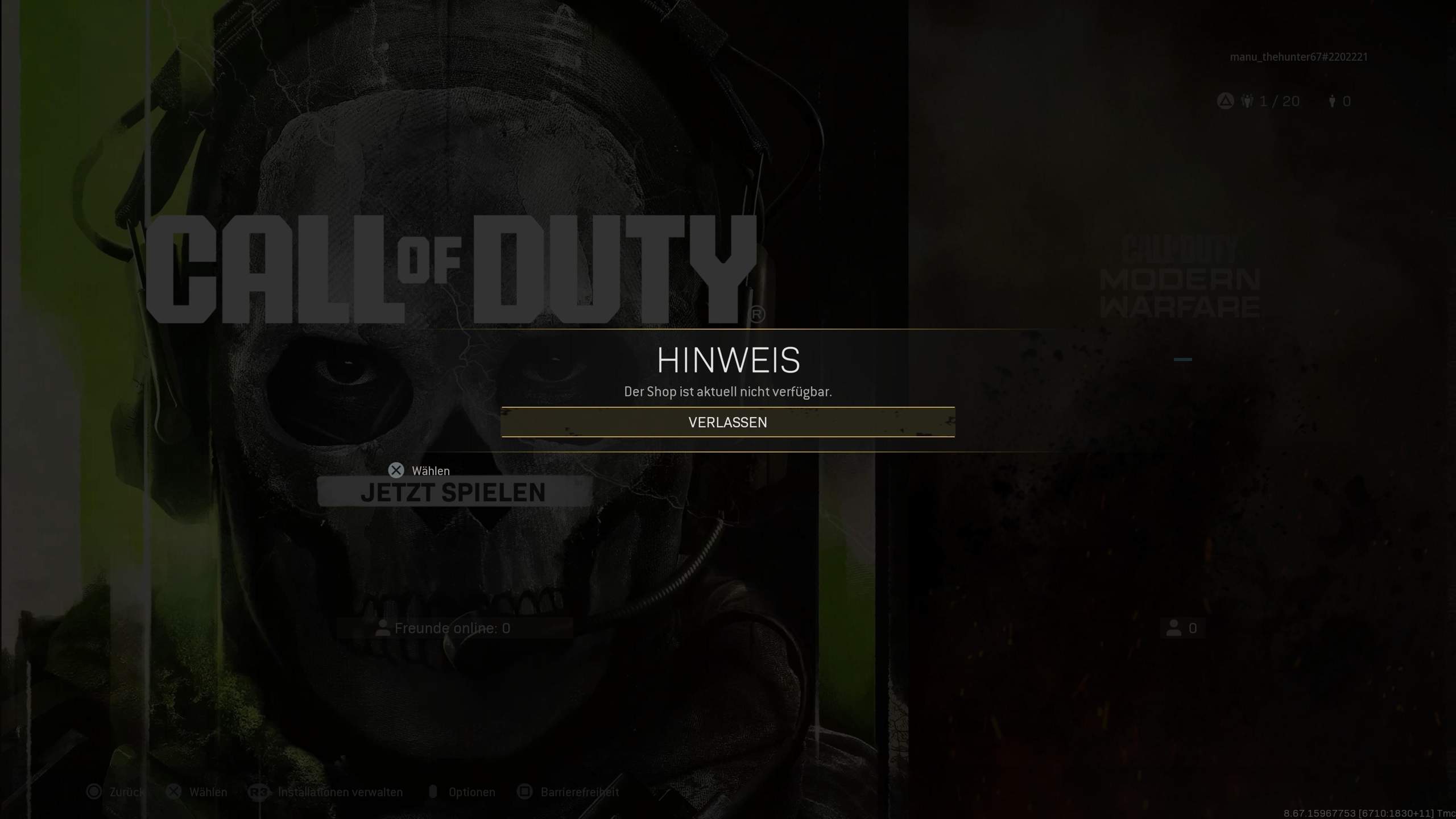 CoD Modern Warfare(2019) funktioniert nicht PS5? (Computerspiele ...