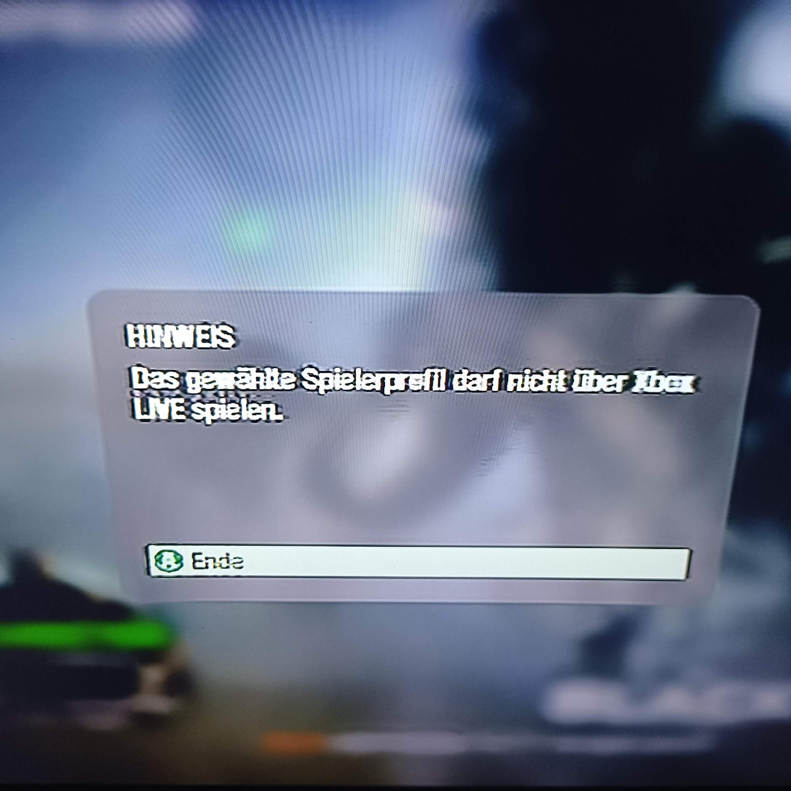 Cod profil kann nicht xbox Live spilen? (Xbox 360, cod-black-ops)