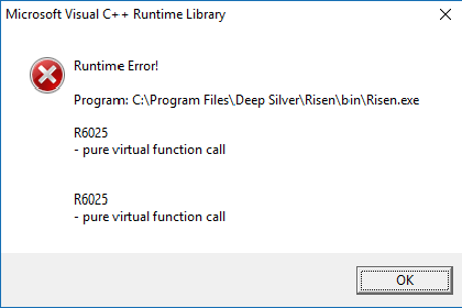 Computerspiel Sturzt Ab Visual C Runtime Error Woran Kann Das Liegen Computer Computerspiele Windows Computerspiel Sturzt Ab Visual C Runtime Error Woran Kann Das Liegen Computer Computerspiele Windows
