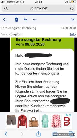 Congstar Handy Mit Vertrag Wurde Mein Vertrag Angenommen Computer Smartphone Handyvertrag