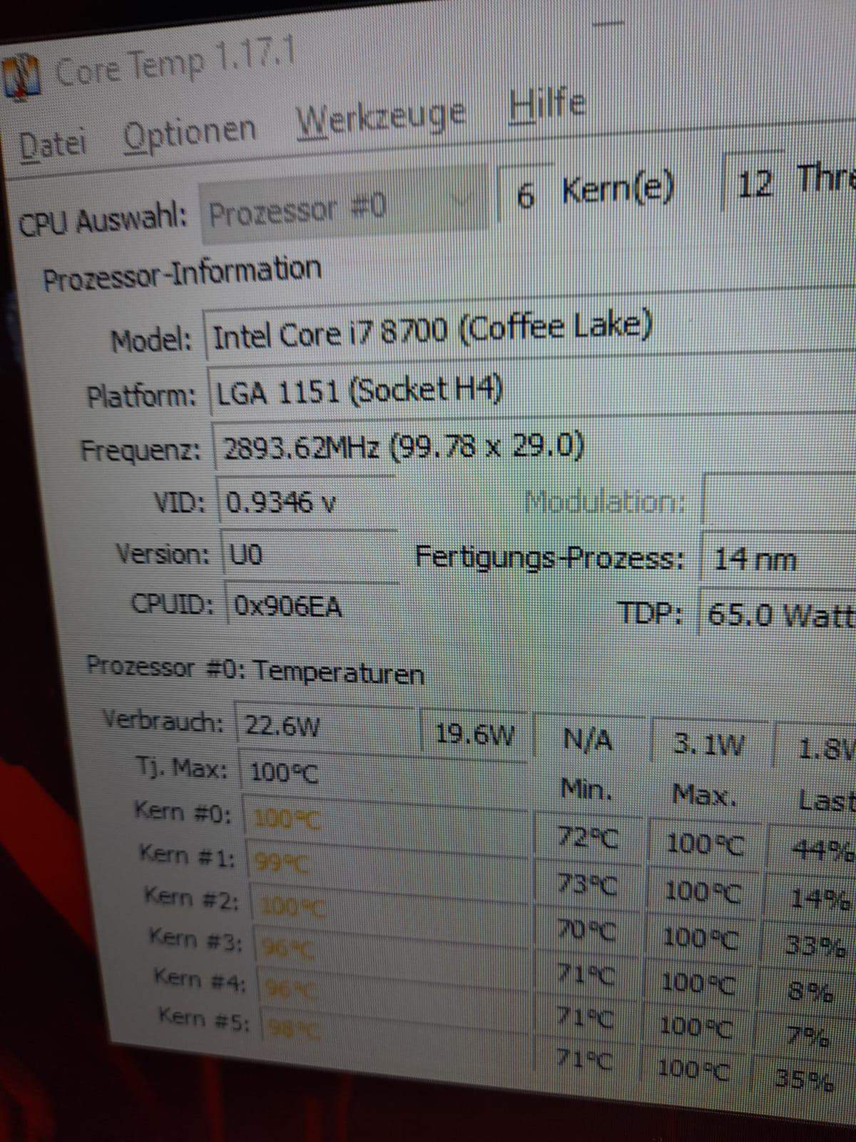 CPU auf 100 Grad? Technik, Spiele und Gaming)