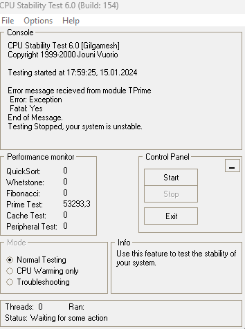 Cpu Error Test CPU Defekt? (Gaming PC, Prozessor)