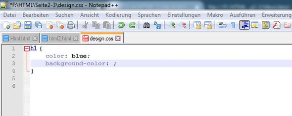CSS-Datei mit Befehl - (Computer, HTML, CSS)