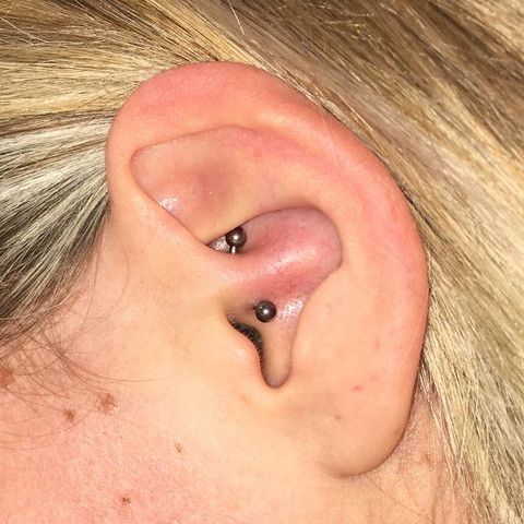 So sieht es heute aus  - (Schmerzen, Piercing, daith)