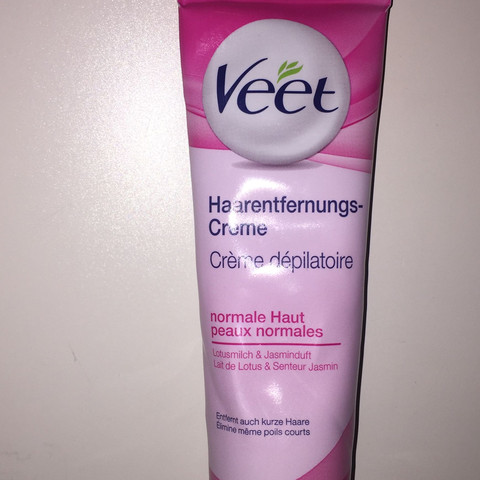 Veet Haarentfernungscreme 
Normale Haut 
Lotusmilch& jasminduft
 - (Haare, Gesicht, Kosmetik)