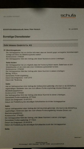 Darf Dohr Inkasso Jedes Jahr Ein Eintrag Vornehmen