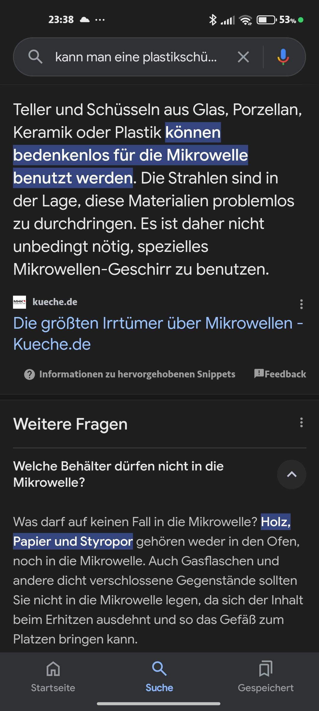 Darf eine Schüssel aus Plastik oder Alufolie in die Mikrowelle? (Menschen, Ernährung, Essen)