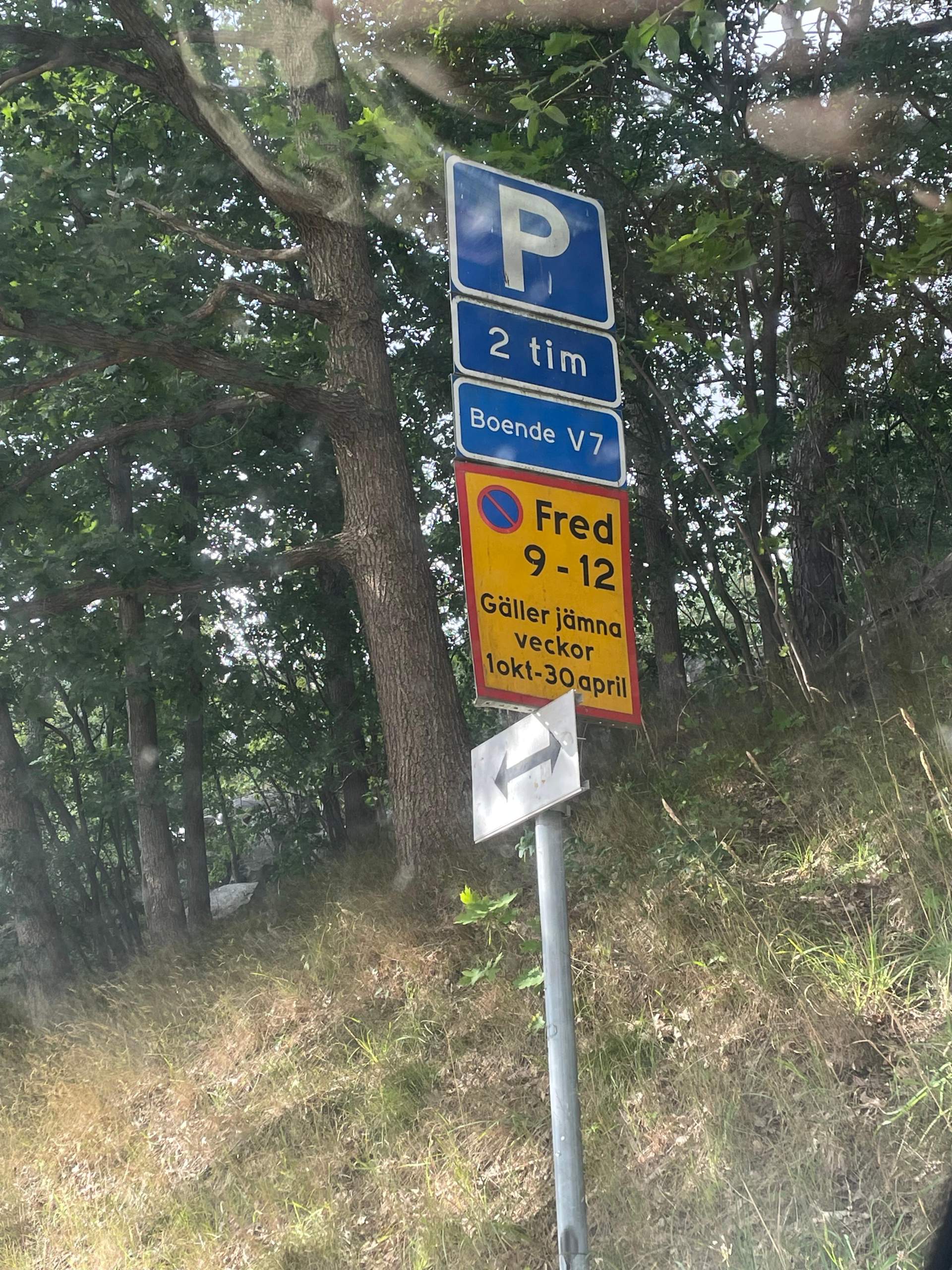 Schweden Parken Klasse 1 Bedeutung