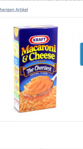 Maccaroni and Cheese Original  - (Essen, Gesetz, USA)