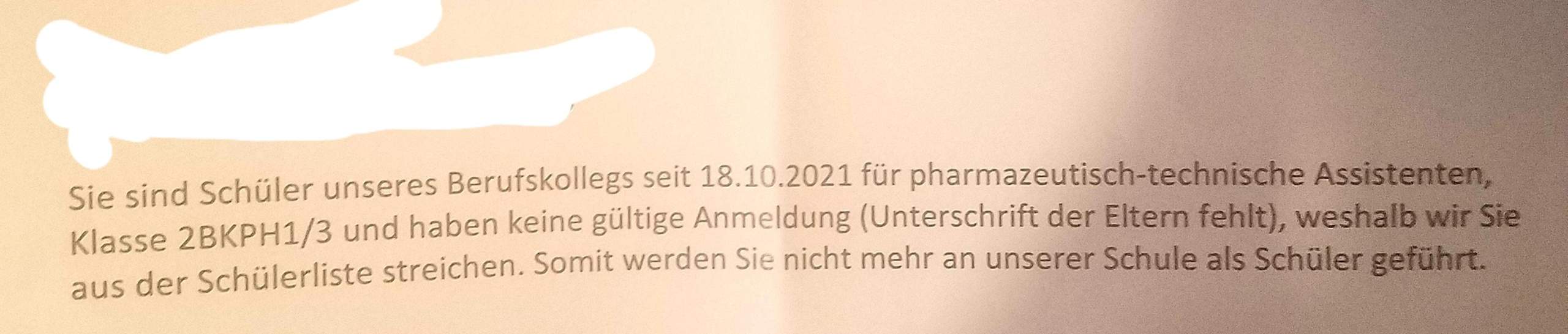 Darf Eine Mutter Ihr Kind Rauswerfen Darf mich die schule wegen fehlender Unterschrift der Eltern rauswerfen?