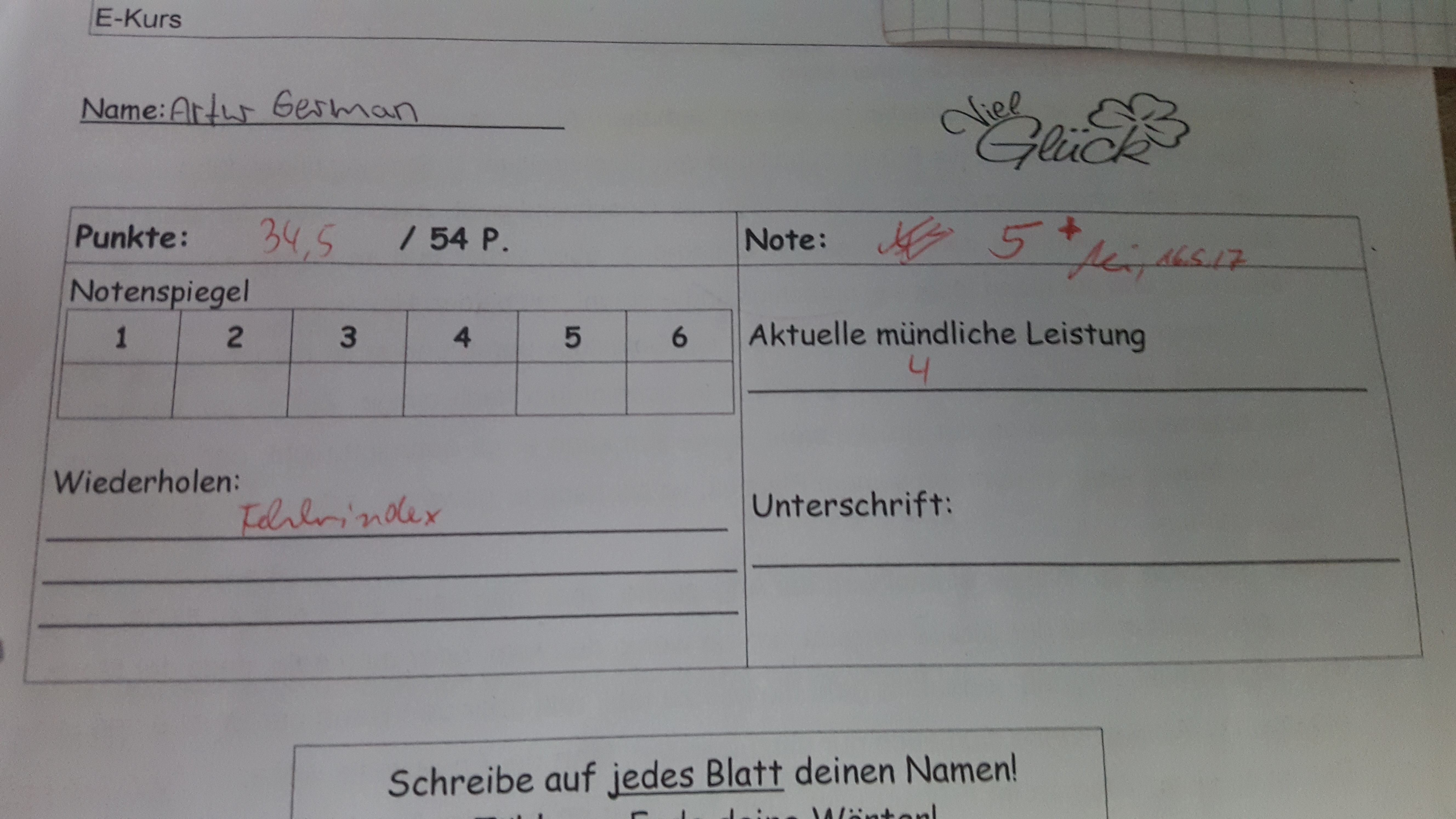 Darf Ein Lehrer Meine Noten Laut Vorlesen
